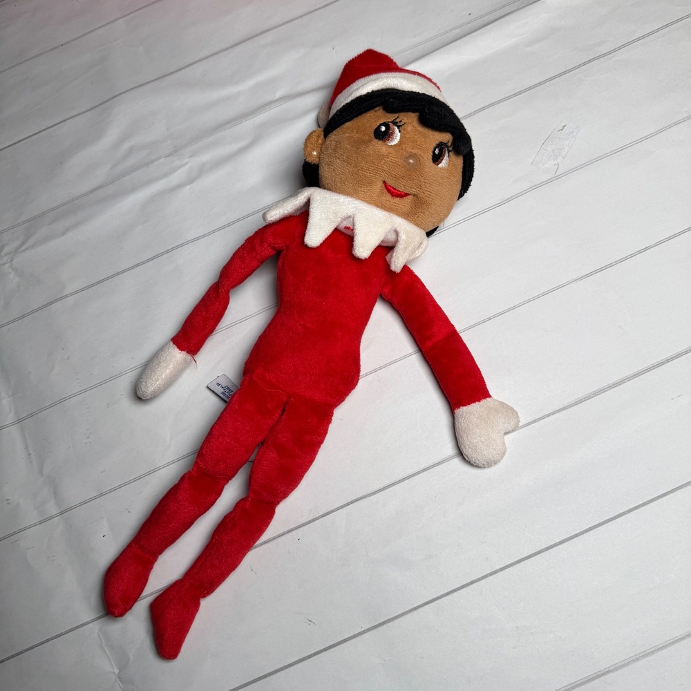 VTG Elf on the Shelf 2005 Y2K Plush Doll Dark Skin Girl Christmas Holiday Game